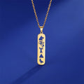 Ankh Eye of Horus Stainless Steel Pendant Necklace