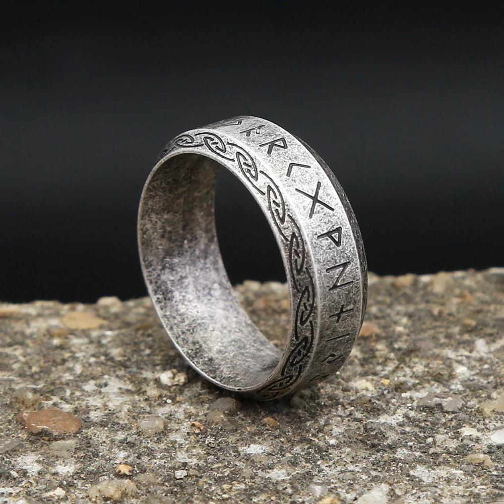 Viking Rune Ring — Stainless Steel