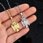 Republic of Serbia Eagle Pendant Necklaces for Women Men Silver Color/Gold Color Srbija Jewelry Serbian Gift