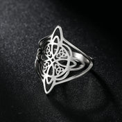 Witch Knot Celtic Ring for Women — Amulet, Stainless Steel