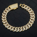 Iced Out Cuban Bracelet Stainless Steel 11MM