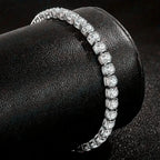 New Tennis Bracelet Iced Out Chain Bracelets For Women Men Silver Color Men Bracelet Chain Homme Jewelry