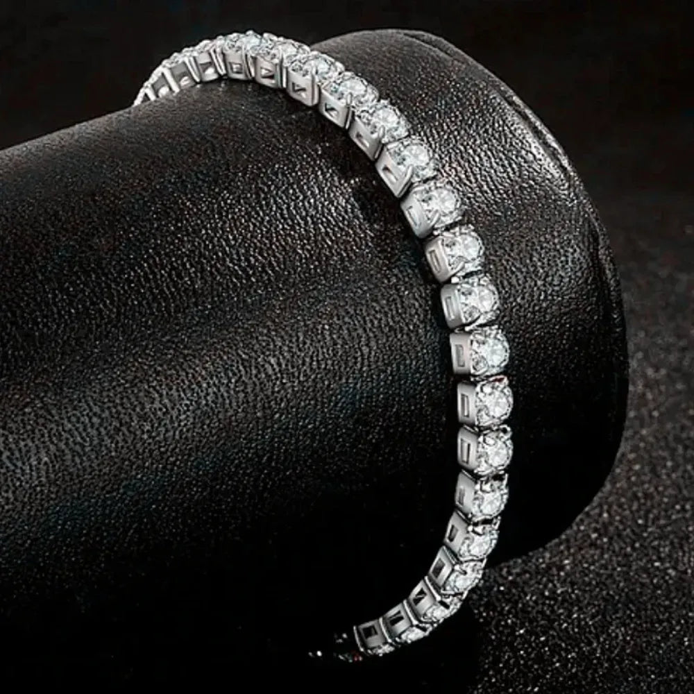 New Tennis Bracelet Iced Out Chain Bracelets For Women Men Silver Color Men Bracelet Chain Homme Jewelry