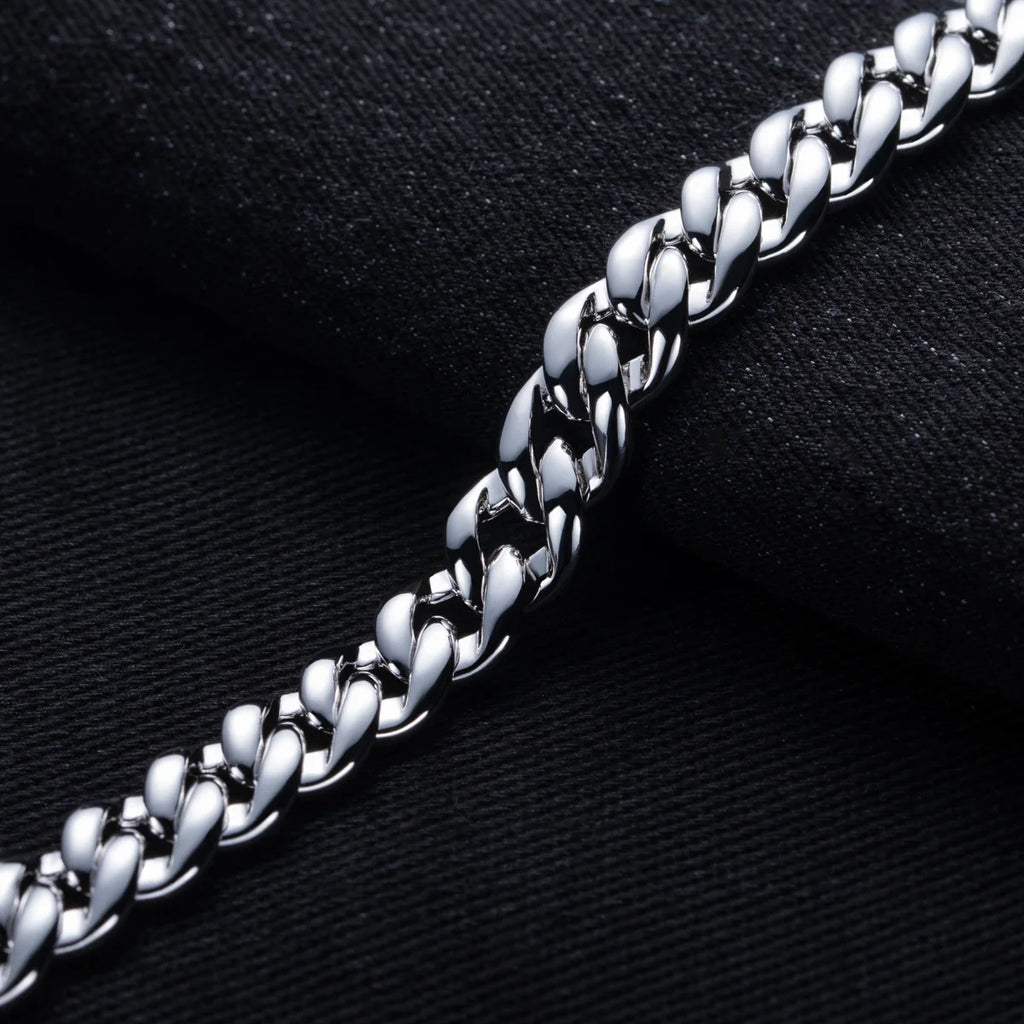 Iced Out Cuban Link Necklace — 925 Silver