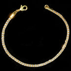 Bubble Letter Round Snake Link Bracelet for Women Real Gold Plated Hip Hop Jewelry