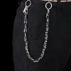 Dark Punk Skull Motorcycle Waist Trouser Chain