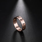 Jeshayuan Personality Hollow Christian Cross Ring For Men And Women Birthday Gift Jewelry Stainless Steel Ring