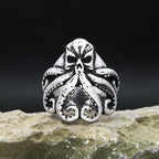 Octopus Skull Ring — Stainless Steel