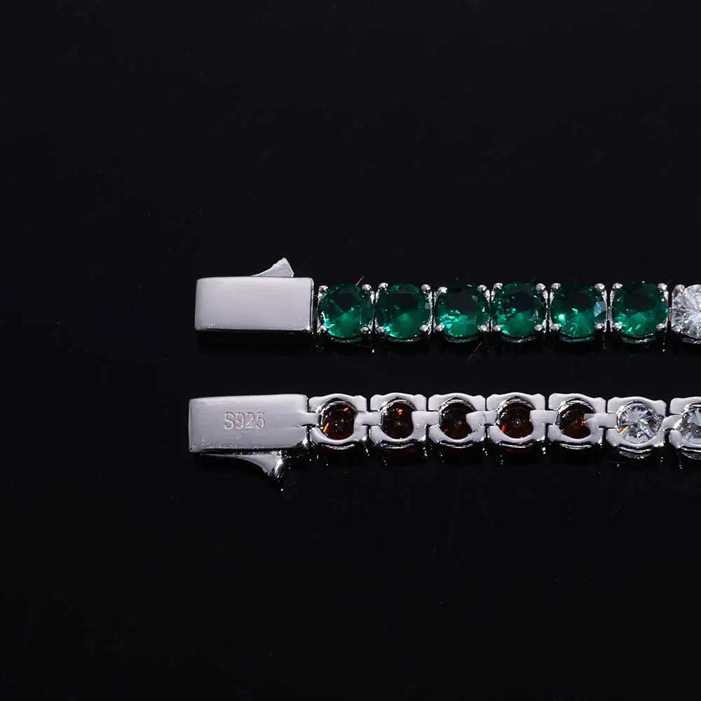 Silver 925 Moissanite Tennis Bracelet Iced Out