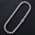 Uwin 10mm Square CZ Tennis Chain Luxury Bling Full Iced Out Necklace Men Miceo Pave Setting Jewelry Women Accessories New In