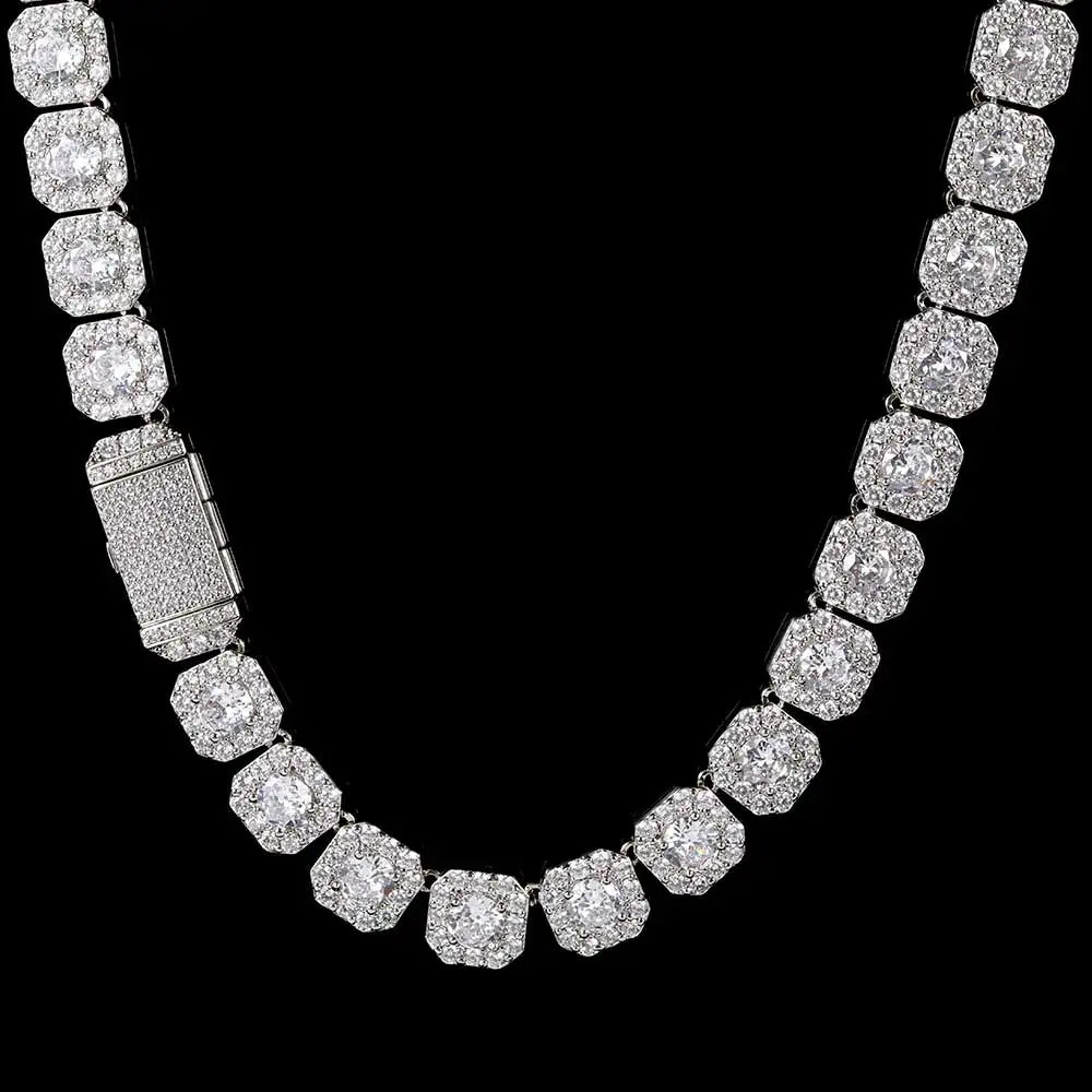 Tennis Chain Necklace Stainless Steel 10/12MM