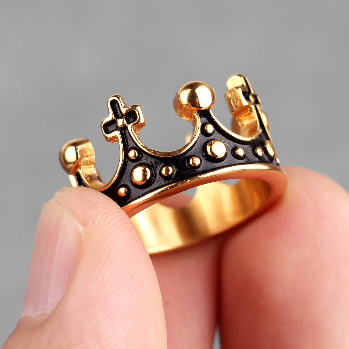 Crown Ring — Stainless Steel