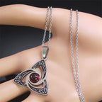 Celtic Trinity Knot Pendant Necklace — Stainless Steel