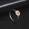 LIKGREAT Vintage Viking Rune Signet Scandinavn Rings for Men Women Vegvisir Compass Ring Circle Norse Helm of Awe Amulet Jewelry