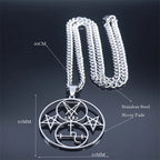 Sigil of Lucifer Pentagram Necklace — SS