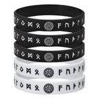 Viking Compass Silicone Bracelet 12mm