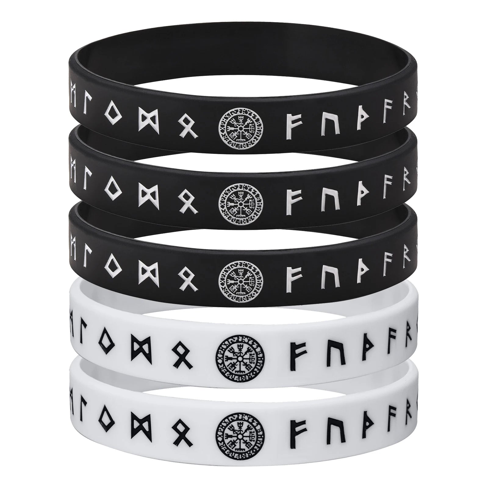 Viking Compass Silicone Bracelet 12mm