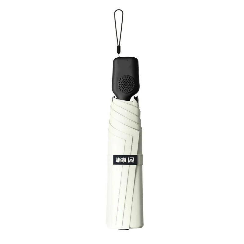 High-end Manul Umbrella with Fan Cool Parasol Anti-ultraviolet Sunny and Rainy Dual-use Foldable Car-mounted Sunshade