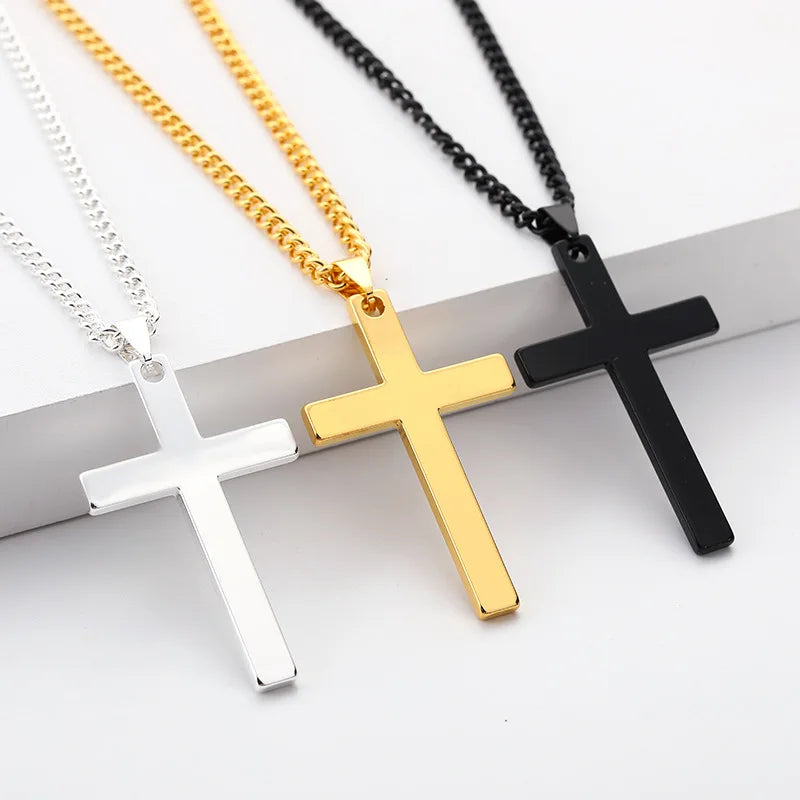 Minimalist Pendant Chain Necklace — Stainless Steel