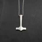 Simple Viking Mjolnir Thor's Hammer Necklace — Stainless Steel