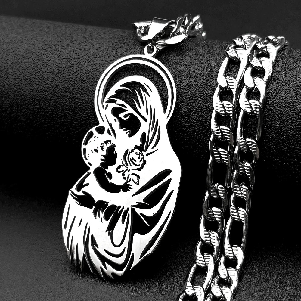 Jesus Cross Gold Pendant Necklace