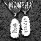 Mantra Pendant Necklace — Stainless Steel