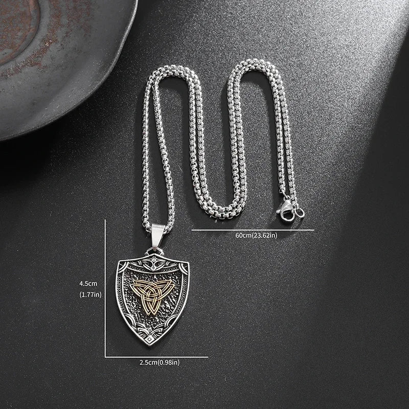 Celtic Trinity Knot Pendant Necklace — Zinc Alloy
