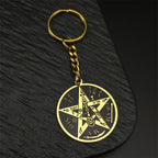 Star Key Steel Pendant Witchcraft Gothic Dark