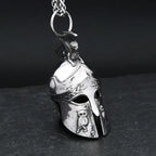 Spartan Helmet Steel Pendant Vintage Style 316L