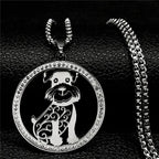 Iced Out Silver Chain French Bulldog Chihuahua