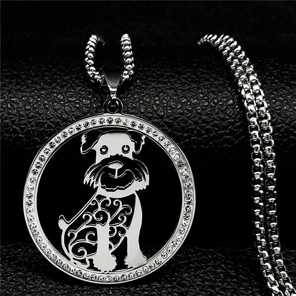 Iced Out Silver Chain French Bulldog Chihuahua