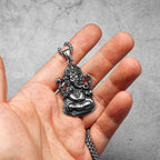 Ganesha Pendant Necklace — Stainless Steel