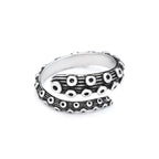 Gothic Octopus Squid Ring — Stainless Steel