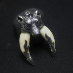 Punk Fashion Brave Men Wolf Gog Teeth Spike Pendant Necklace Women Men Lucky Jewelry Classic Fang Tooth Amulet Pendant Necklace