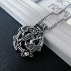 Norse Celtic Knot Beast Pendant Necklace — Stainless Steel