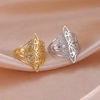 Witch Knot Celtic Ring for Women — Amulet, Stainless Steel