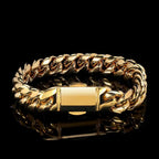 Black Cuban Bracelet Stainless Steel 12MM PVD
