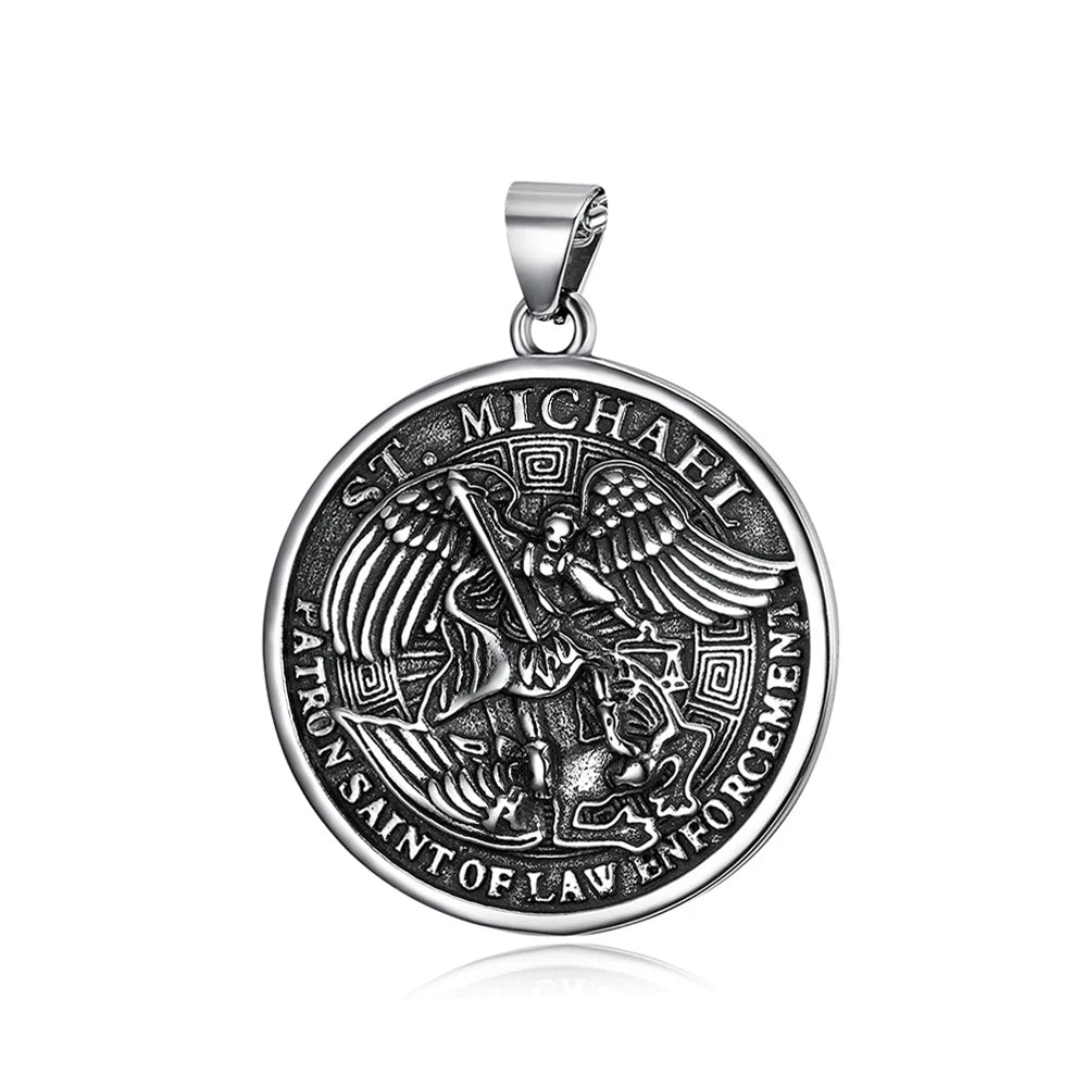 St. Michael Archangel Pendant — Stainless