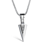 Stainless Steel Chain Arrow Pendant Choker