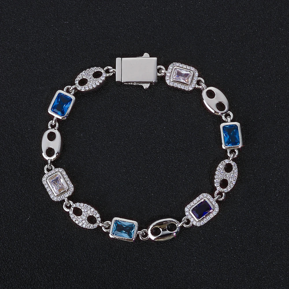 Iced Out Cuban Bracelet Stainless Steel 8MM