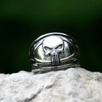 2022 NEW Men's 316L stainless-steel rings Punisher skeleton mask Vintage ring for teens FASHION Jewelry Gifts free shipping