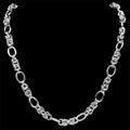 Woven Byzantine Chain Necklace — Stainless Steel
