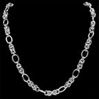 Woven Byzantine Chain Necklace — Stainless Steel