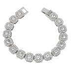 Tennis Steel Bracelet 13MM Wide Full Zircon