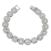 Tennis Steel Bracelet 13MM Wide Full Zircon