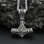 Thor Mjolnir Steel Pendant Vintage Vikings Hammer
