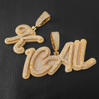 Iced Out Letter Pendant Name Statement