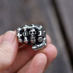 Retro Fist Skull Power Ring — Stainless Steel