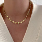 Fashion Stainless Steel Coffee Beans Link Chain Necklace Fashion Silver Color Goth Hip Hop Long Necklaces for Man Women Jewelry