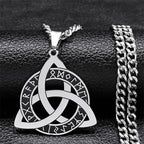 Viking Triquetra Celtic Knot Pendant — SS